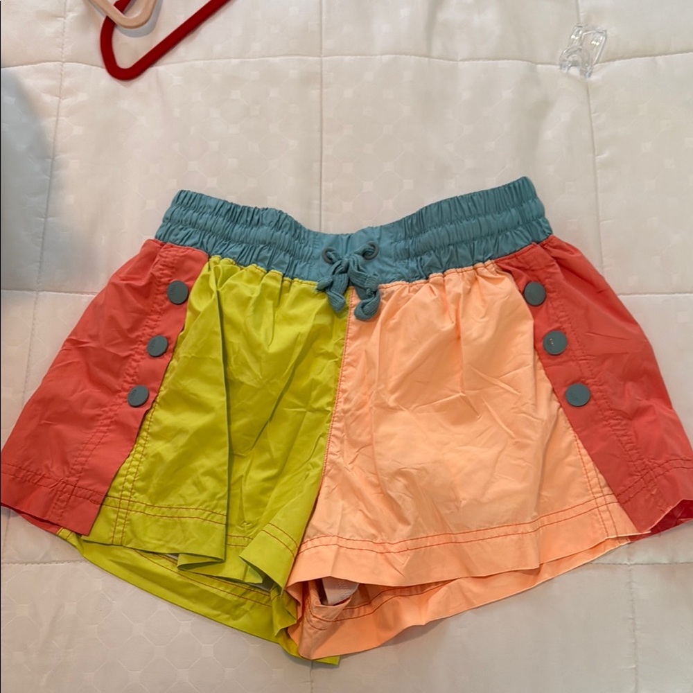 FP Movement by Free People Green and Orange Athletic Shorts